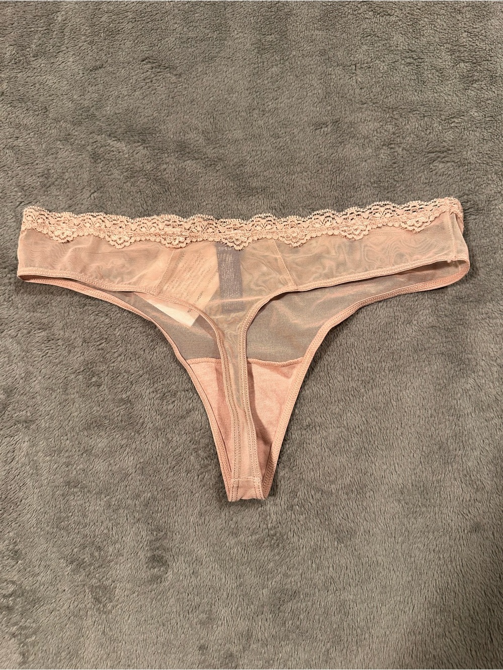 NWT Women’s 3 Piece Lingerie Set - Black Sheer Bra + 2 Thongs - 34B & Size 5 - Picture 11 of 12